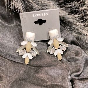 Express statement earrings.